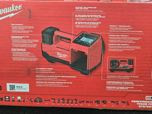 Milwaukee 2848-20 Cordless Inflator, 18V, 150 PSI Tire Inflator