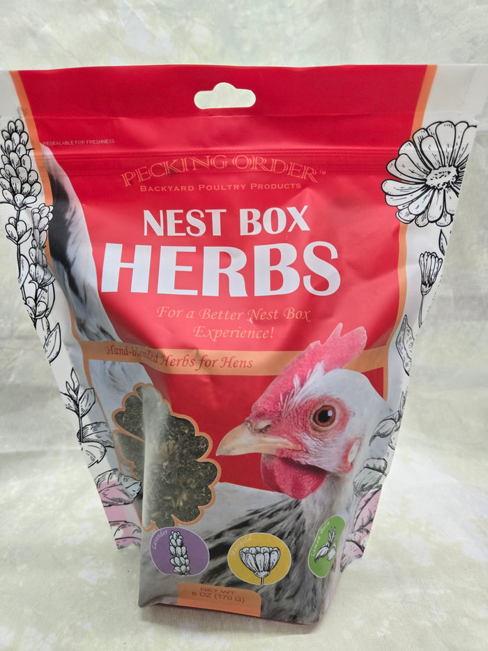 Pecking Order 9302 Nest Box Herbs, 10 in H, 3-1/2 in W, 6 oz Capacity