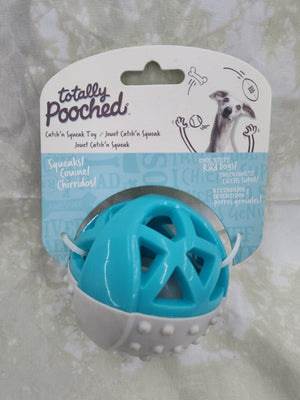 3.5" Teal Catch and Squeak Ball