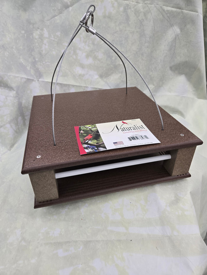 Bluebird Feeder, Poly Brown