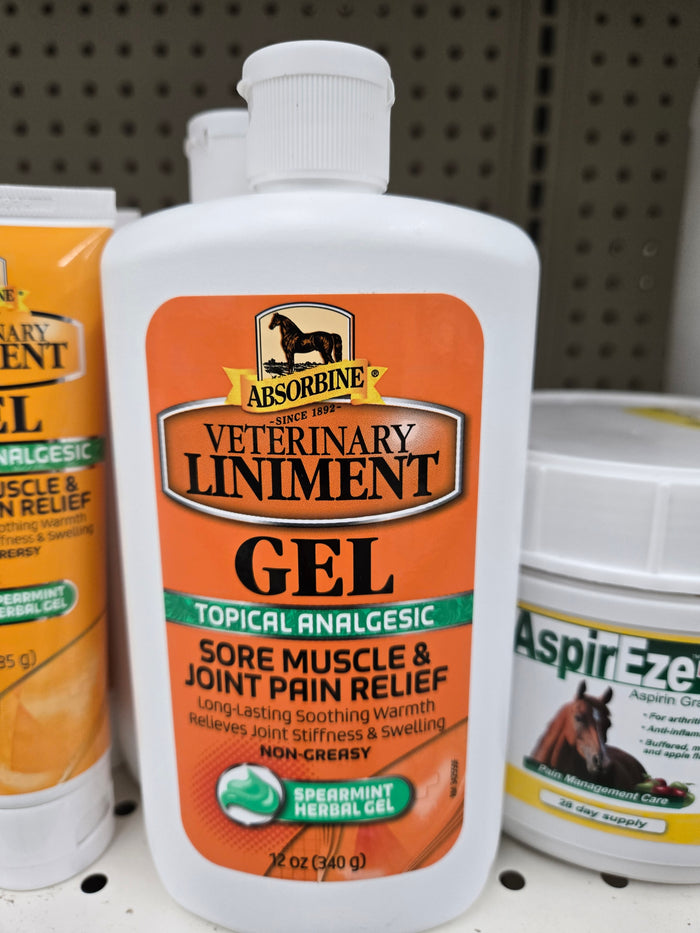 Absorbine Veterniary Liniment Gel 12oz
