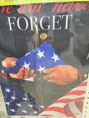 Never Forget Garden Flag