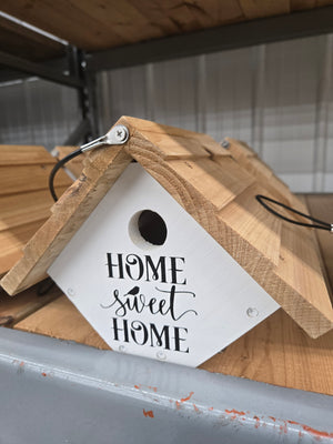 Farmhouse Wren House - Charming Birdhouse for Your Garden or Backyard