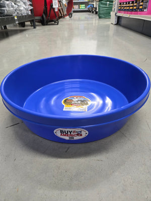DuraFlex Plastic Utility Pan 3 Gallon Feed Pan Blue