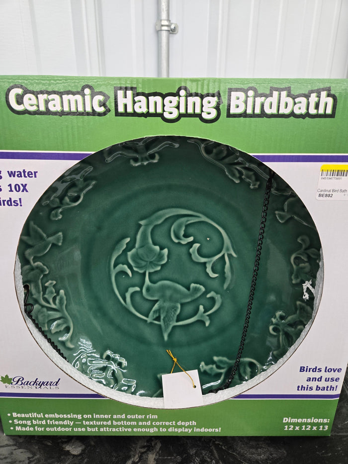 Cardinal Bird Bath for Wild Birds