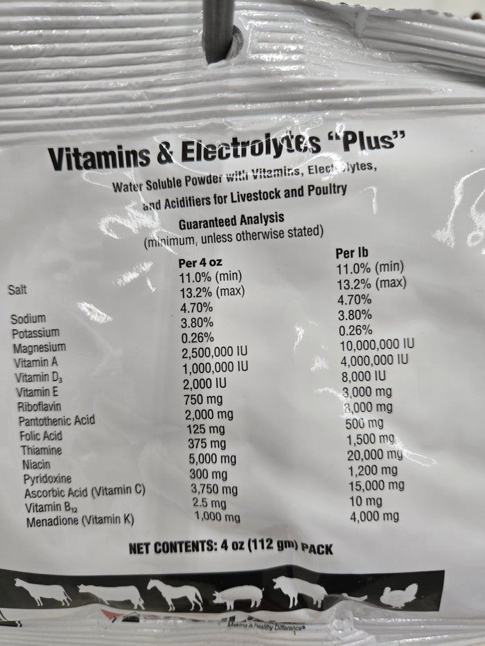 Vitamins & Electrolytes Plus Animal Vitamin/Electrolyte