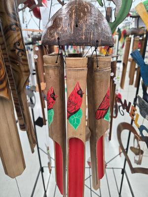 Med. Cardinal Bamboo Chime