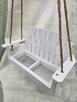 Platform Swing Feeder White