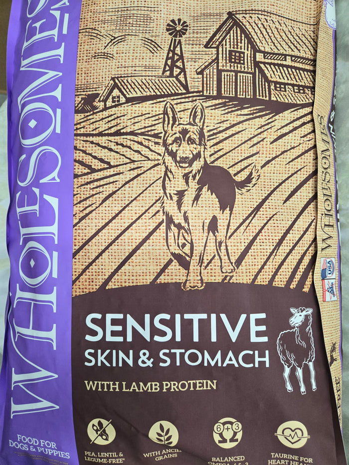 Wholesomes Sensitive Lamb Dog Food (30 lbs)
