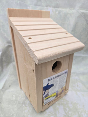 Bluebird House - Wooden Bird Feeder