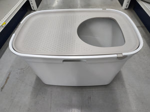 Moderna Top Entry Cat Litter Box - White/Grey
