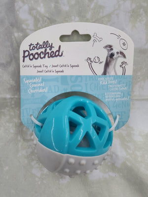 3.5" Teal Catch and Squeak Ball