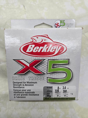 Berkley X5 Braid Fishing Line - 330 Yards
