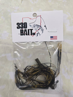 1/2 oz. Football Jig - Green Pumpkin/Black
