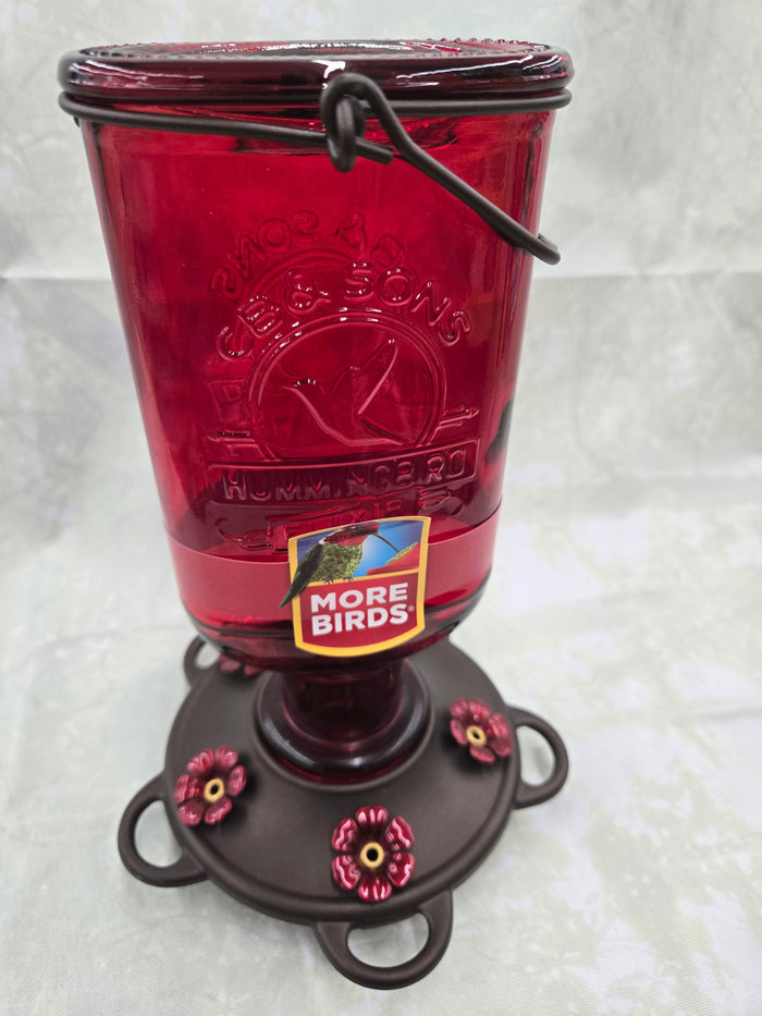 Elixir Glass Hummingbird Feeder