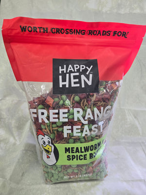 Happy Hen Free Range Feast HH Mealworm & Spice 2lb