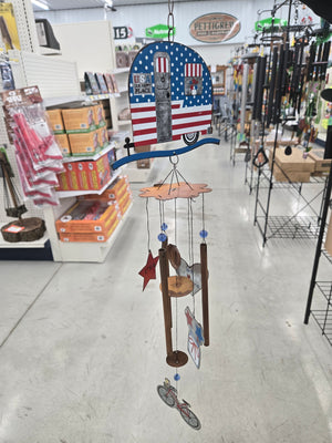 USA Camper Wind Chime - Wild Bird Feeder