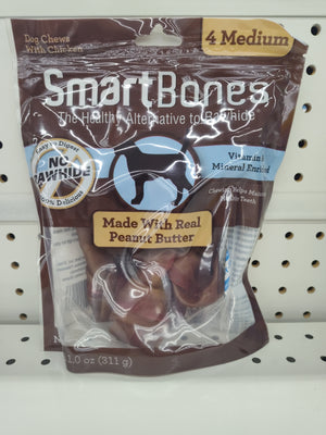 Smartbones Peanut Butter Medium 4 Pack