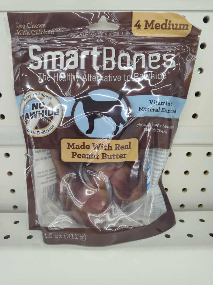 Smartbones Peanut Butter Medium 4 Pack