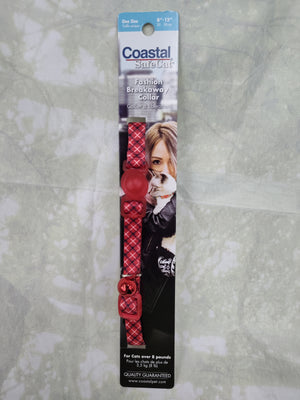Red Plaid Breakaway Collar