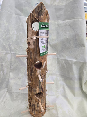 6-Plug Suet Log with Perches
