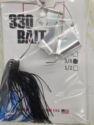 Buzz Bait Crank 3/8 oz Black/Blue