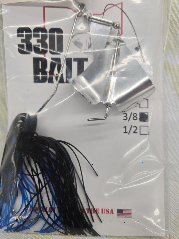 Buzz Bait Crank 3/8 Bl/Bl