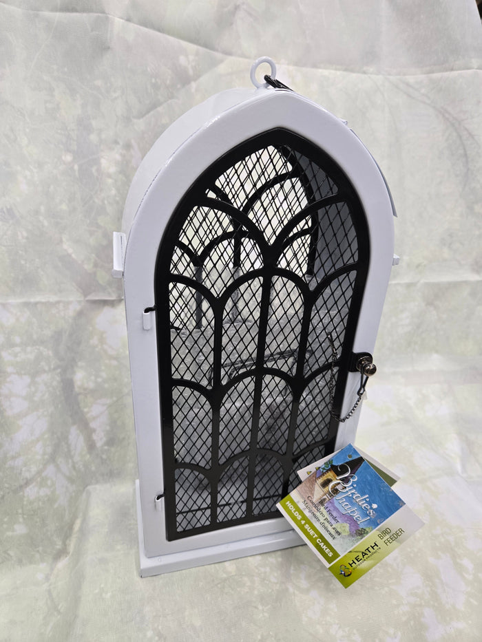 White Archway Bird Feeder