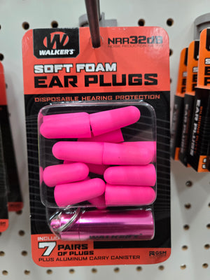 Walkers Pink Foam Plugs