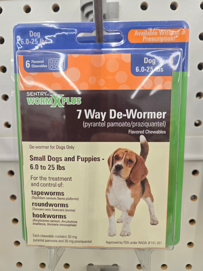 7-Way Dewormer Small Dog 6 Count
