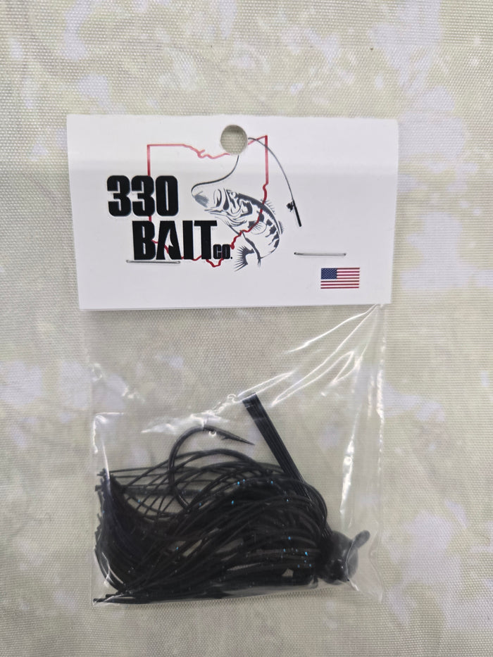 Football Jig 1/2 Black/Blue