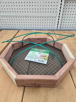 Cedar Hanging Tray Bird Feeder