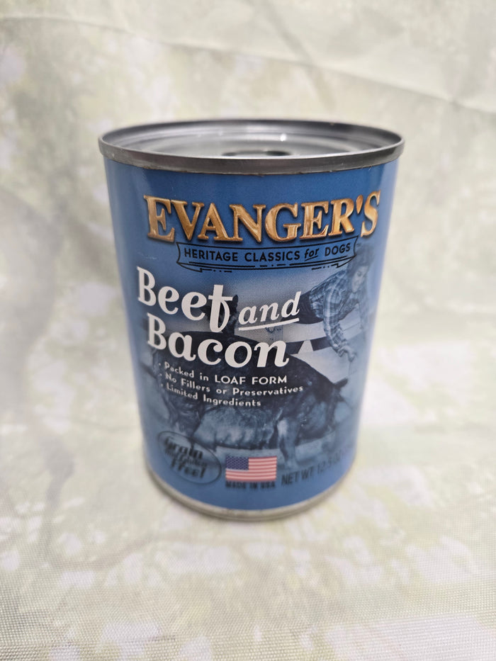 Evanger's Beef and Bacon Canned Dog Food