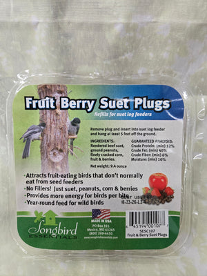 Fruit Berry Nut Suet Plug