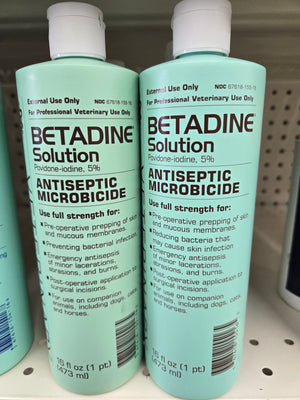 Betadine Solution 5% Povidone-Iodine Antiseptic Microbicide