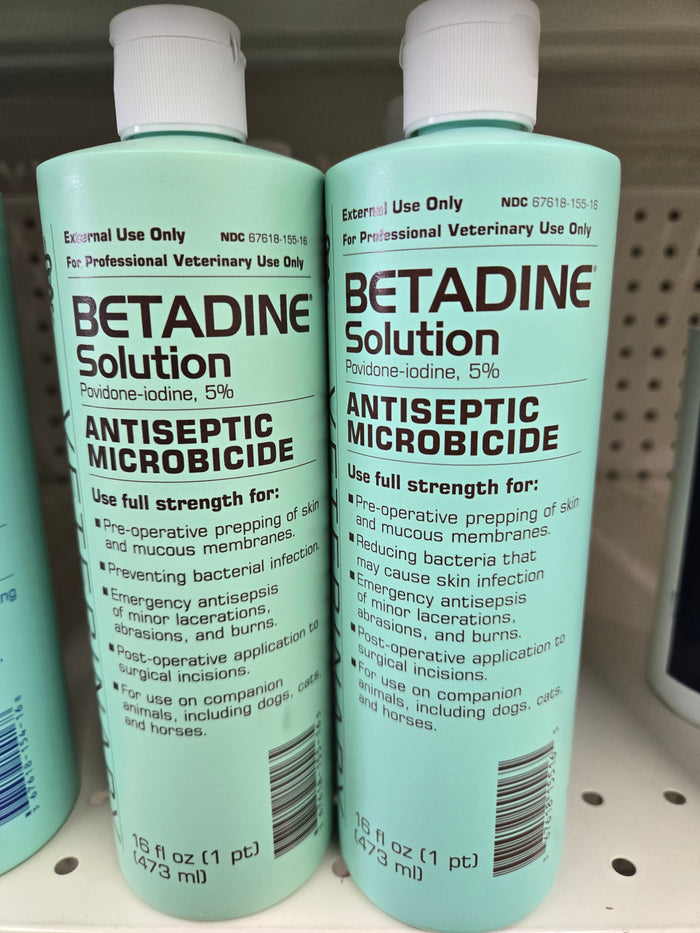 Betadine Solution 5% Povidone-Iodine Antiseptic Microbicide