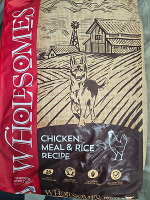Wholesomes Chicken and Rice Dog Food (40 lbs)