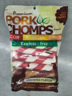 Pork Chomps Twists Dog Treats