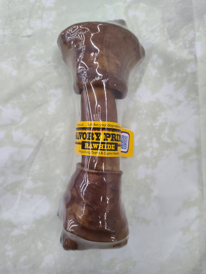 Rawhide Knot Beef Bone 8-9"