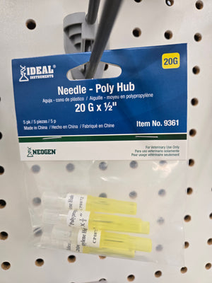 5PK 20x1/2 Poly Needle