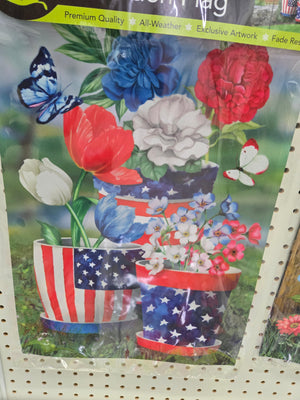 America in Bloom Garden Flag