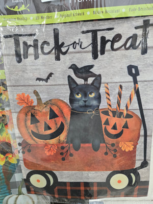Trick or Treat Wagon Flag