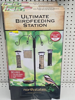 Ultimate Feeding Station for Birds, Wind Chime, or Yard Flag