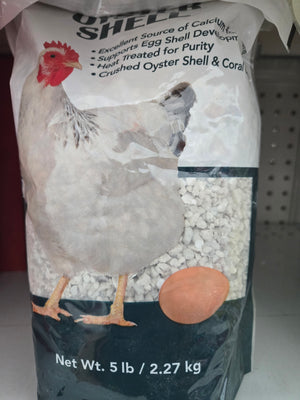 Pecking Order 9688 Chicken Supplement, 18 Weeks and Up, 5 lb Bag Oyster Shell Supplement