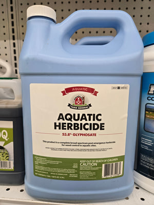 Farm General 75298 Aquatic Herbicide, Liquid, Spray Application, 1 Gal Bottle KILLER WEED AQUA GLYPH