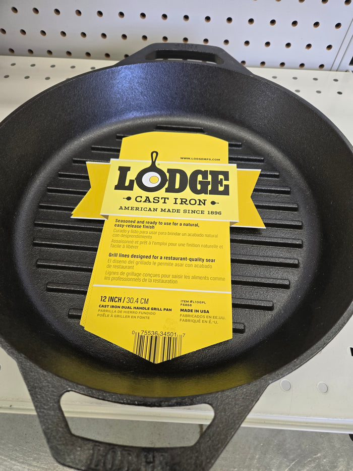 Pan Grill with Handle, Cast Iron