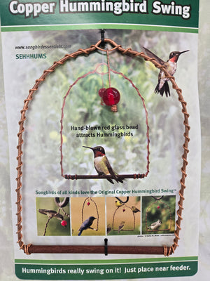 Copper HB Swing Bird Feeder