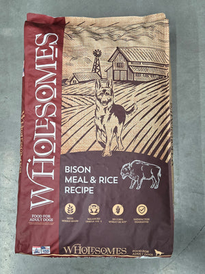 Wholesomes Bison and Rice Dog Food (35 lbs)