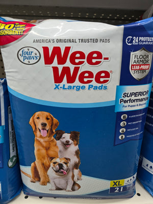21pk X-lg Wee-wee Pads
