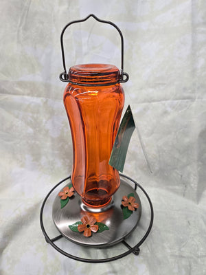 Vintage Glass Oriole Feeder